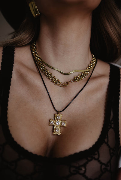 4mm Herringbone Stacking Chain (24k Gold