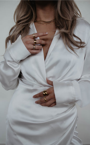 2.5mm Herringbone Stacking Chain (18k Gold)