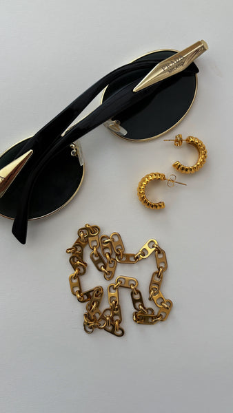 Eddie Chain Necklace  -24k Gold