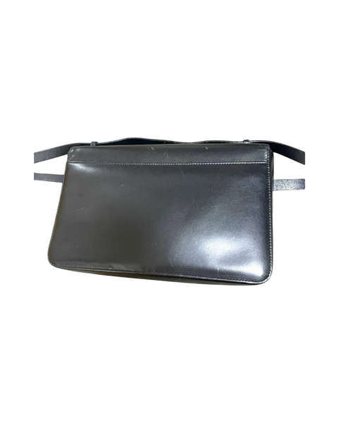 Gucci Leather & Silver hardware handle bag