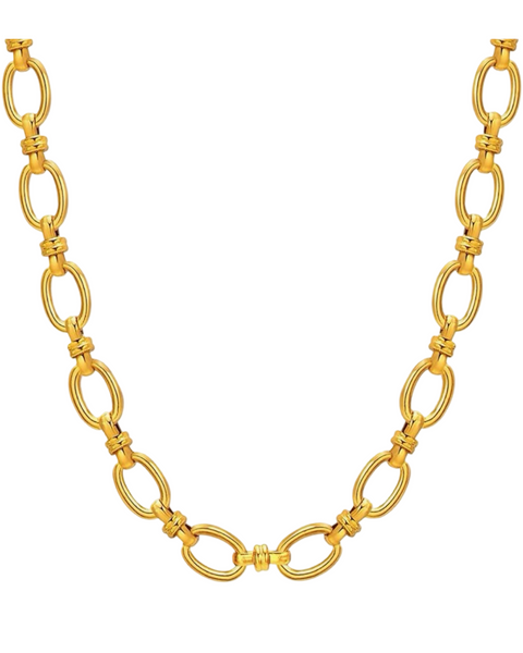 Marlo Stacking Chain Necklace  -24k Gold