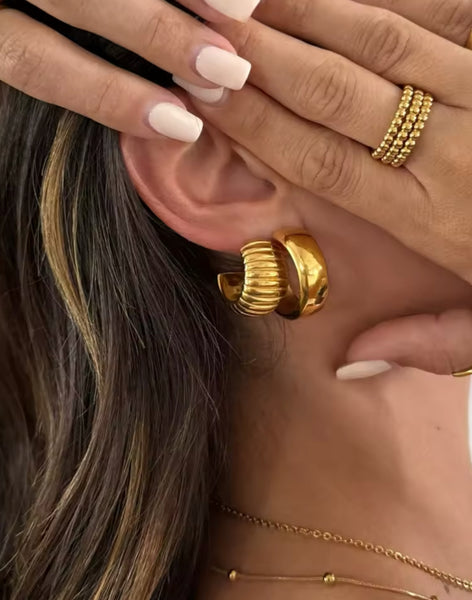 Lala Earrings - 24K Gold