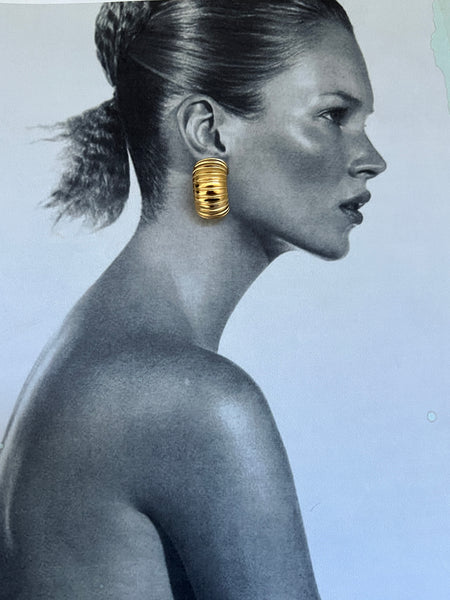Sammy Vintage Hoops - 24K Gold