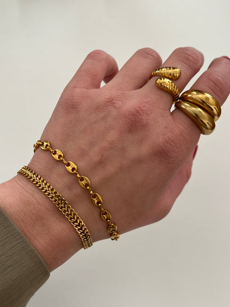 Lucca Bracelet Set-24K Gold