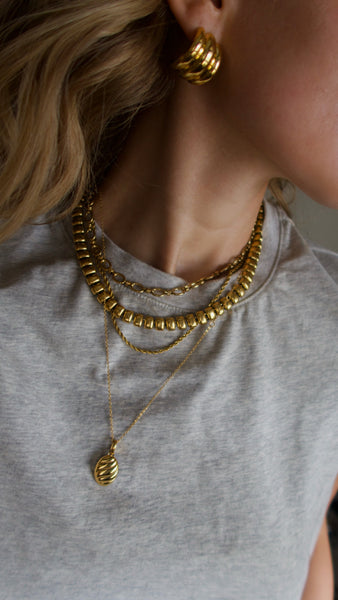 Marlo Stacking Chain Necklace  -24k Gold