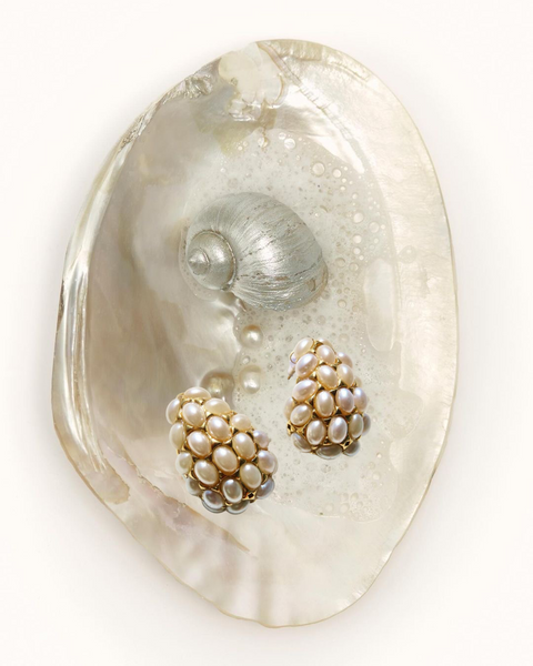 Holiday Stone Earrings -24k Gold