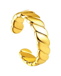 Nora Adjustable  Ring (24k Gold)