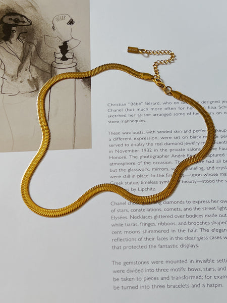 4mm Herringbone Stacking Chain (24k Gold