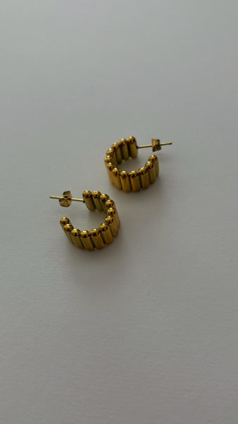 Maven Vintage Gold Earrings - 24k Gold