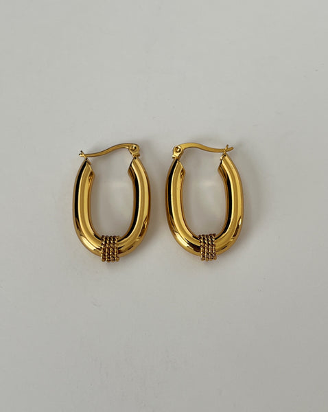 Maven Vintage Gold Earrings - Sterling Silver