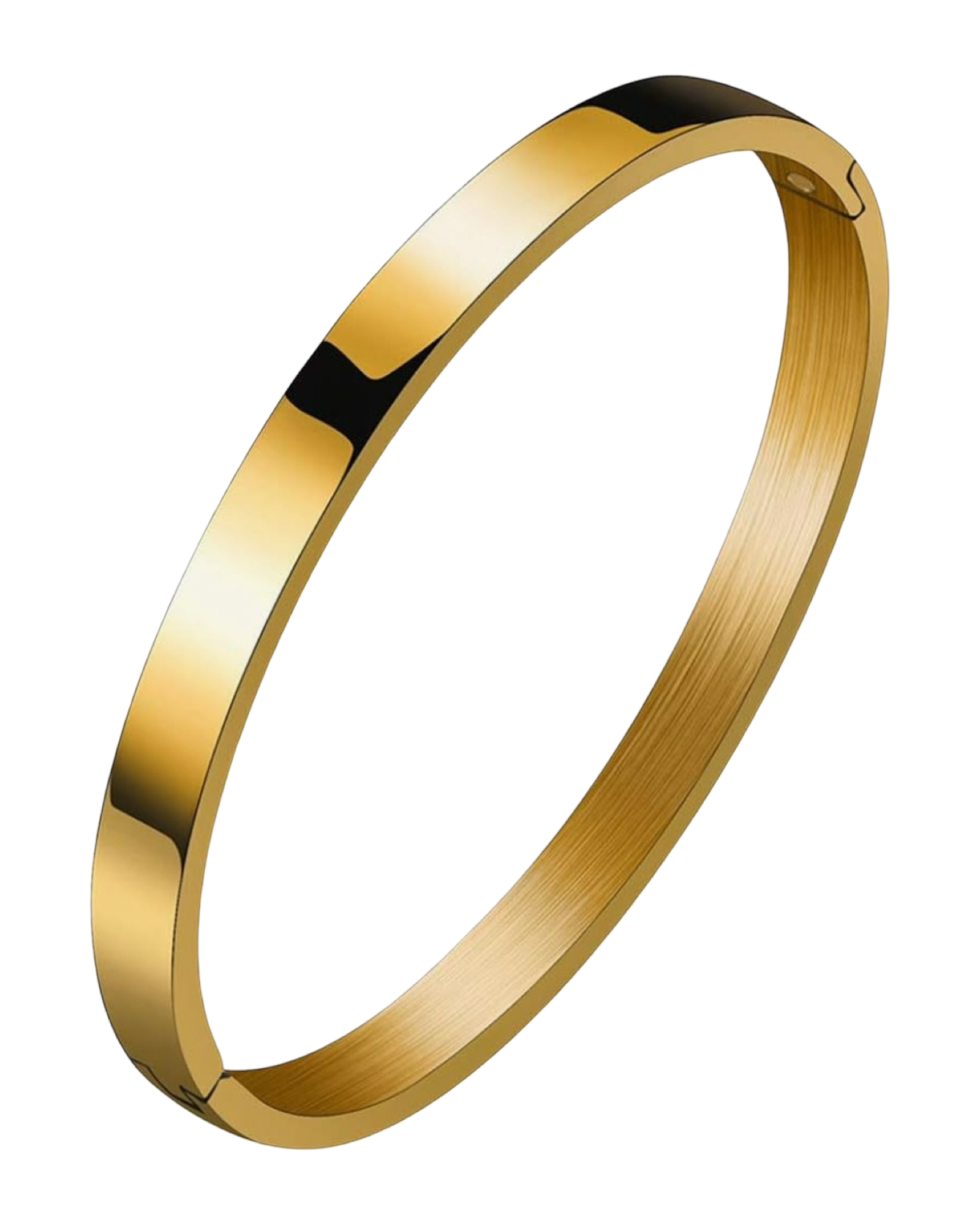 Sharp Edge Bangle -24K Gold
