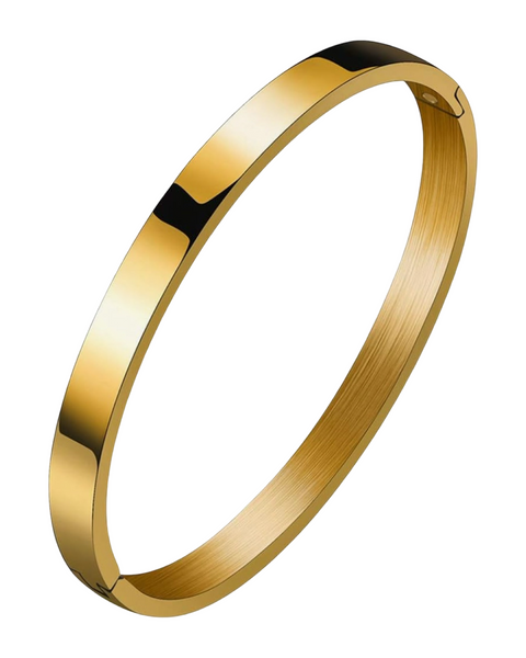 Sharp Edge Bangle -24K Gold