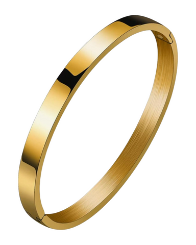 Sharp Edge Bangle -24K Gold