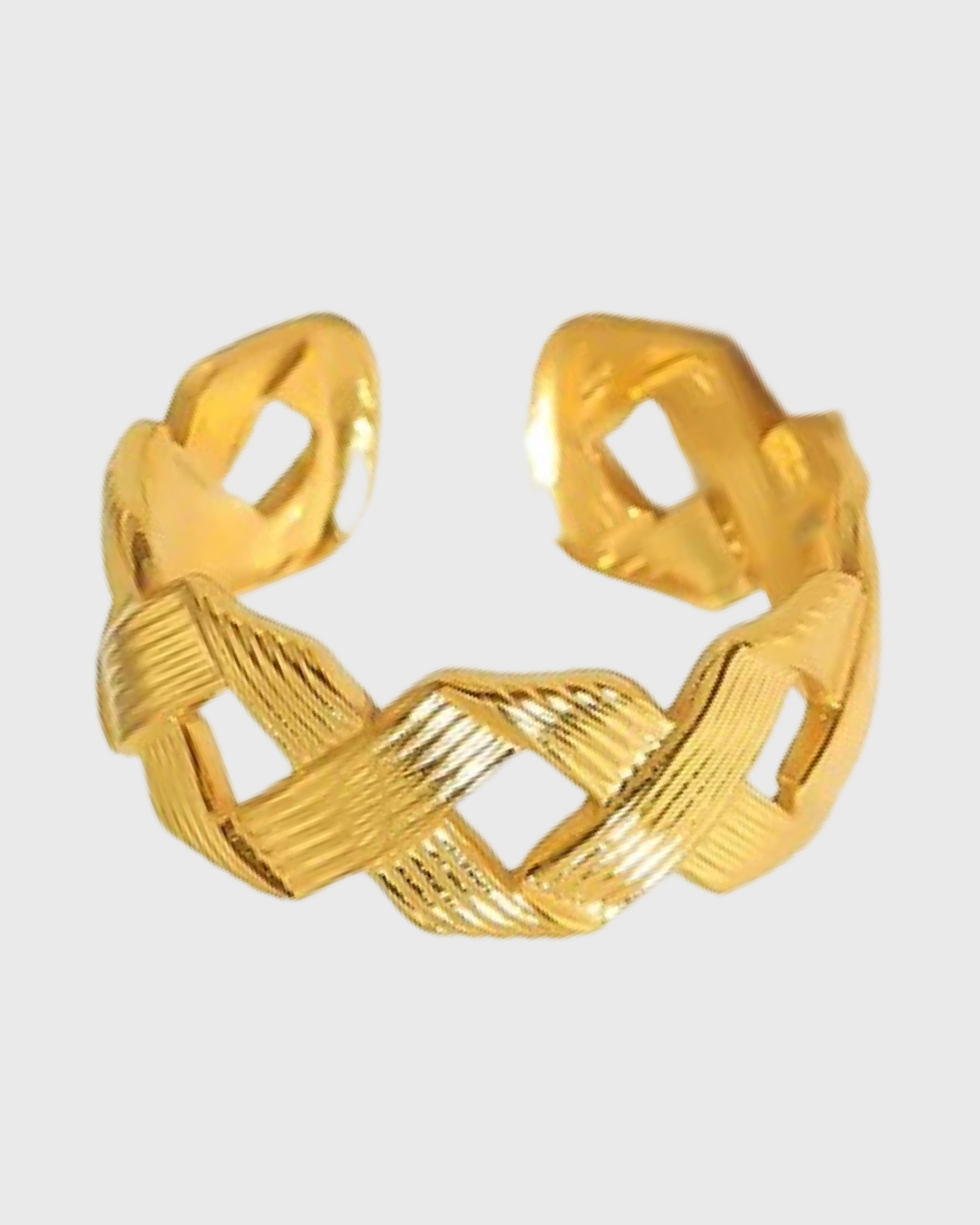 Eloise Adjustable Ring -24k Gold