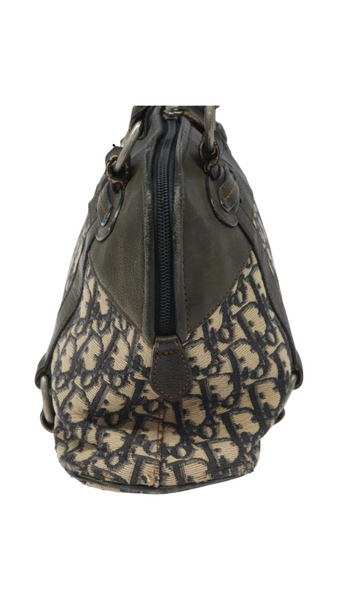 Vintage Christian Dior Canvas Handbag — Navy