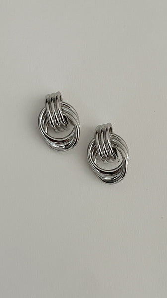 Miss Knot Vintage Earrings - Sterling Silver