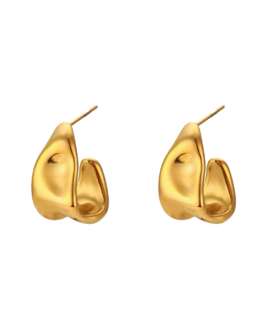 Lulu Vintage Gold Earrings - 24K Gold