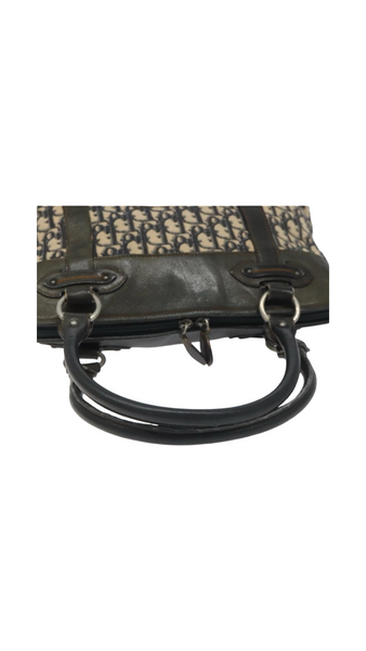 Vintage Christian Dior Canvas Handbag — Navy