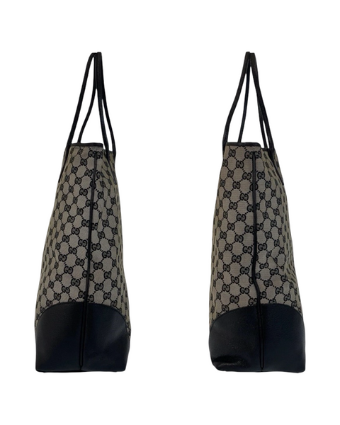 Vintage Gucci GG Canvas Tote Bag – Grey/Black