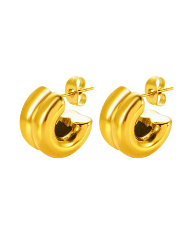 Lillian Hoops (24k Gold Plated)