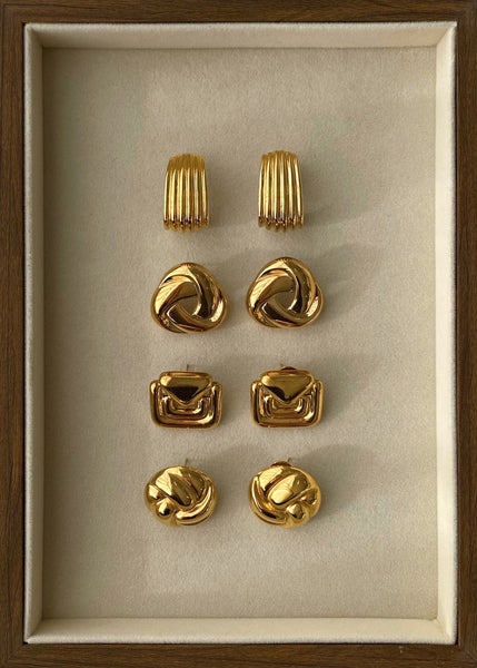 New It Girl Vintage Earrings - 24K Gold