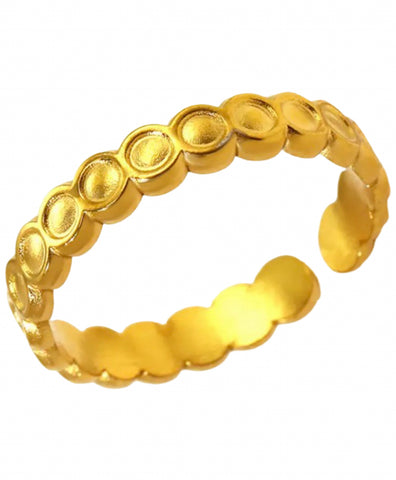 Funky Gal Adjustable Ring (18K Gold)