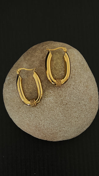 Maven Vintage Gold Earrings - Sterling Silver