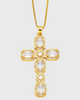 PRE- ORDER Geneva Cross Necklace (24k Gold)