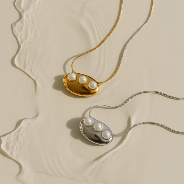 Josie Pearl Pendant -24K Gold