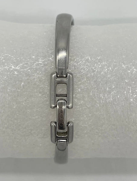 Gucci Square 1500L Silver Stainless Steel Watch
