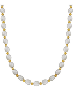 Just Pearly Fresh Water 24k Necklace