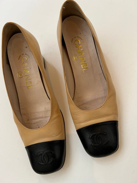 Chanel shoes in women size 37 Two Tone