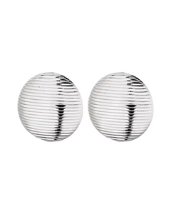 Silver Rounded Rubbed Vintage Earrings