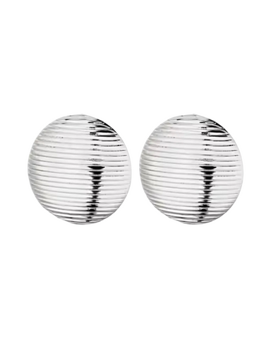 Silver Rounded Rubbed Vintage Earrings