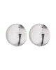 Silver Rounded Rubbed Vintage Earrings