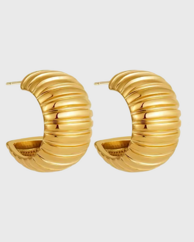 Sammy Vintage Hoops - 24K Gold