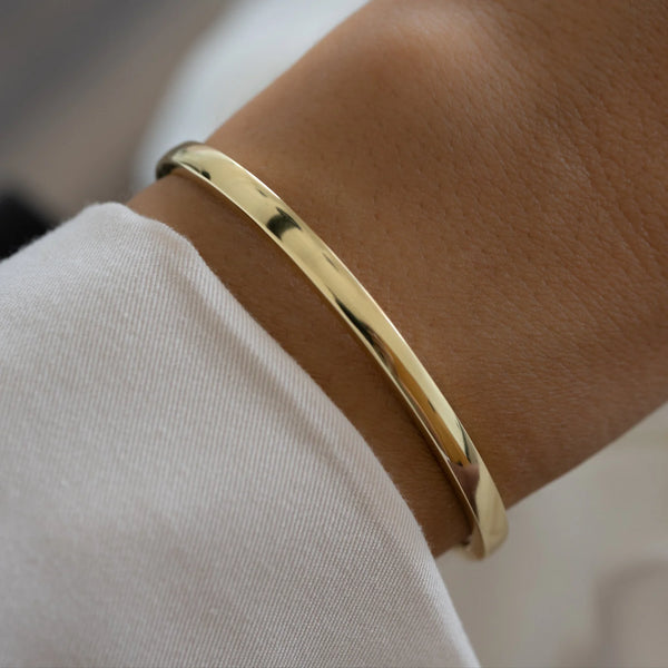 Sharp Edge Bangle -24K Gold