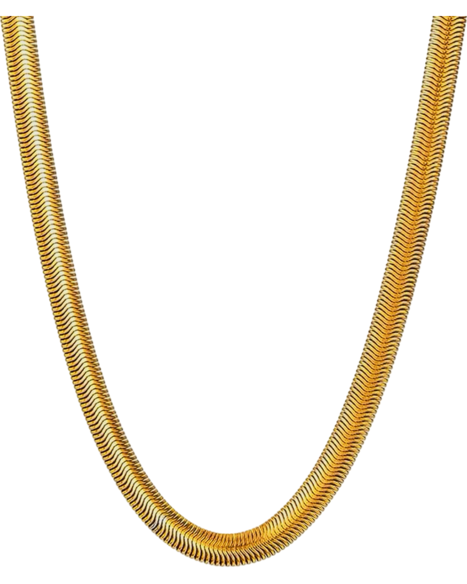 5.5 Herringbone Necklace  -24k Gold