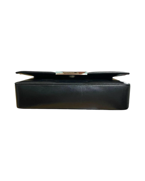 Gucci Leather & Silver hardware handle bag