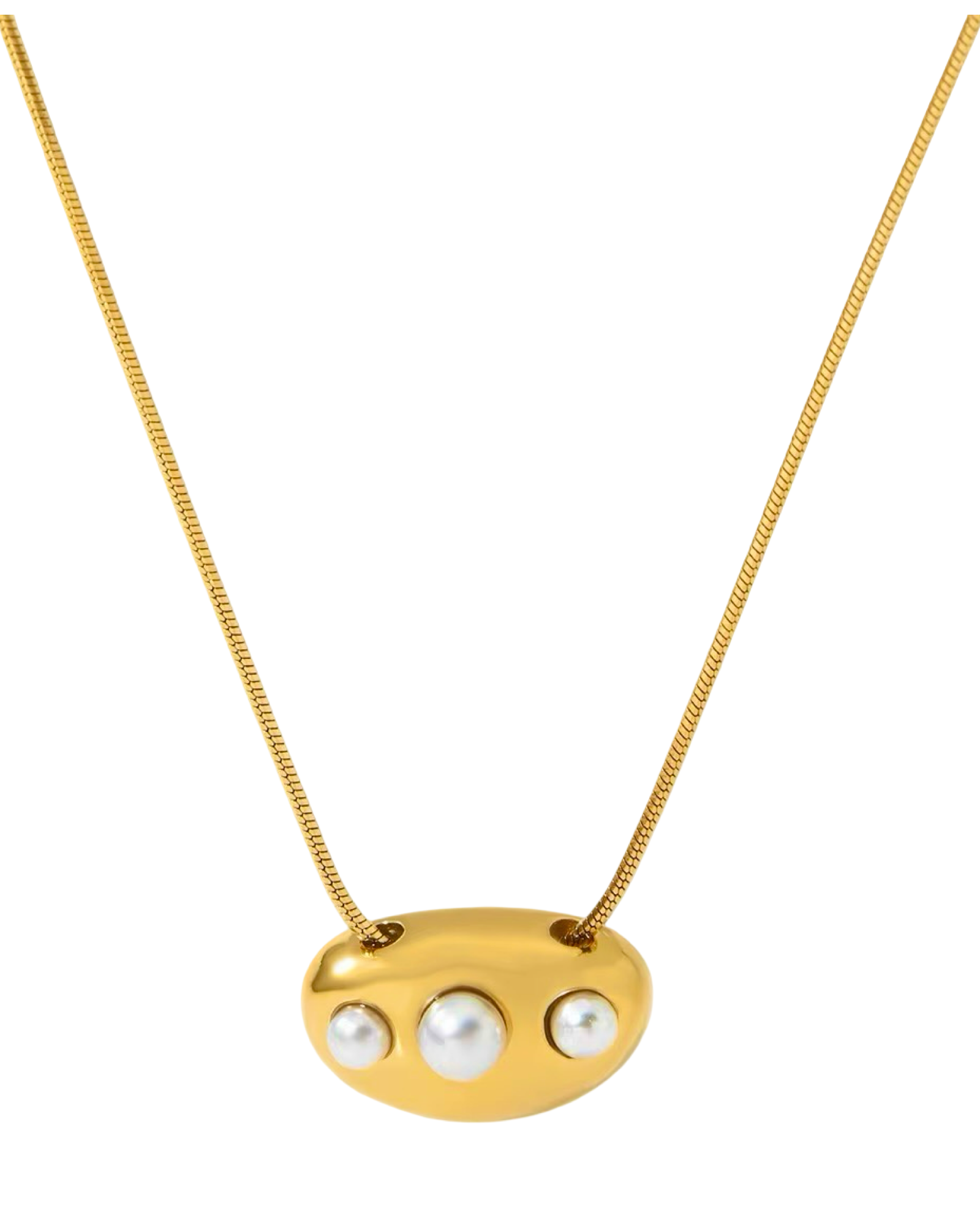 Josie Pearl Pendant -24K Gold