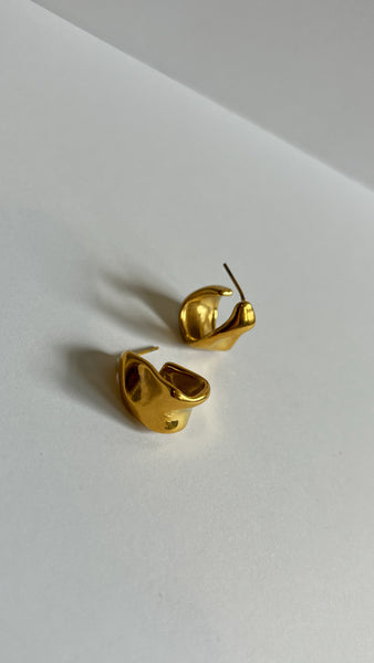 Lulu Vintage Gold Earrings - 24K Gold