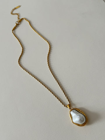 Lucky Pearl Pendant -24K Gold