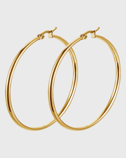 50mm Skinny Hoops -24K