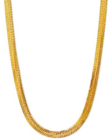 4mm Herringbone Stacking Chain (24k Gold