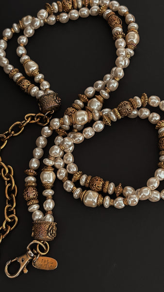 Pearl Vintage GoldTone Belt