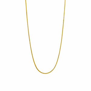 1mm Herringbone Stacking Chain (18k Gold)