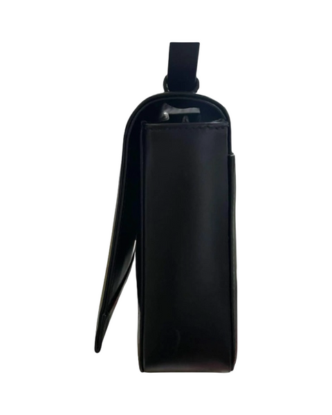 Gucci Leather & Silver hardware handle bag