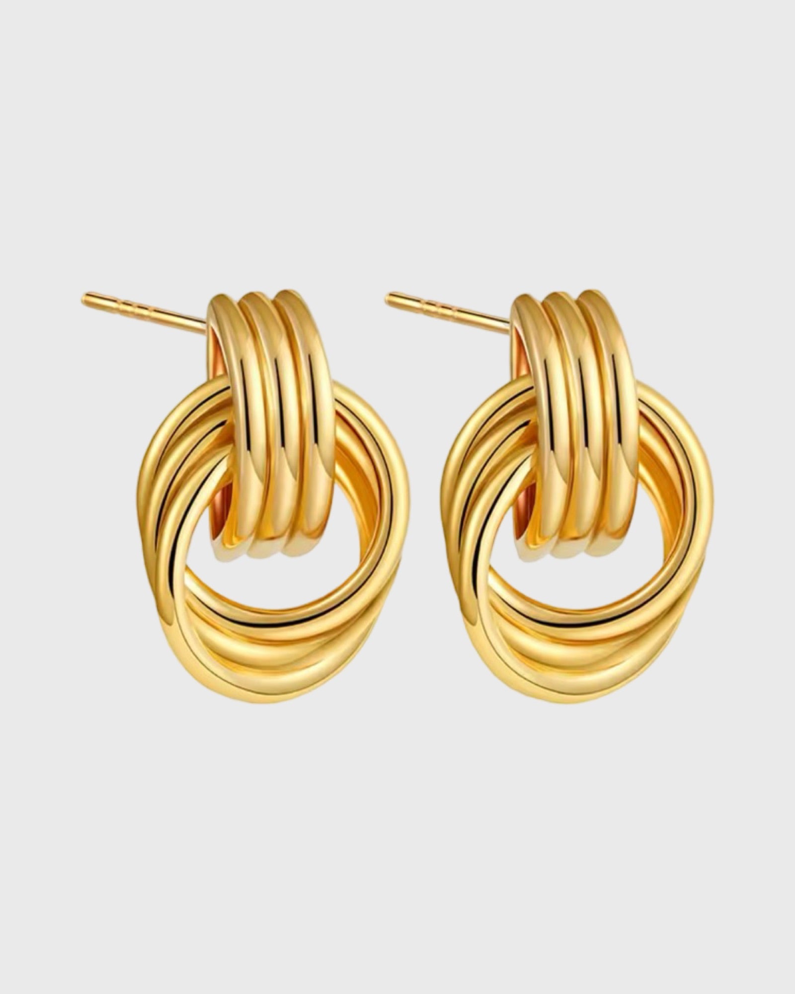 Miss Knot Vintage Earrings - 24K Gold