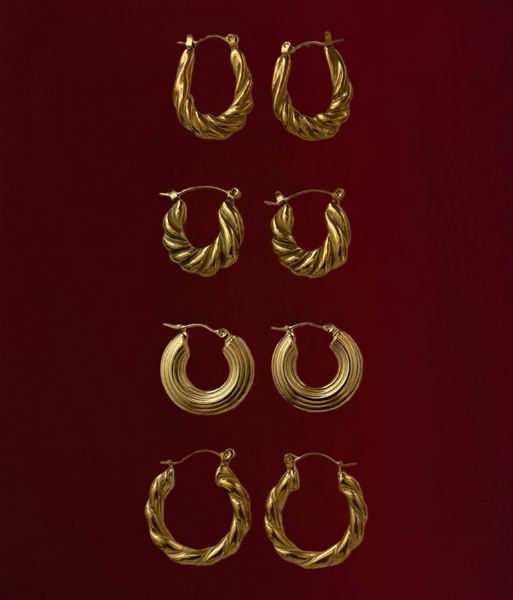 My Girl Hoops -24K Gold