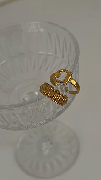 Eloisea Adjustable Ring 24K Gold